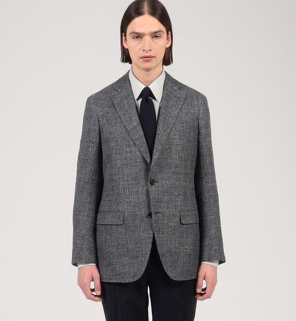 トゥモローランド ストレッチリネン 2B テーラードジャケット ストレッチリネン 2Bテーラードジャケット | TOMORROWLAND