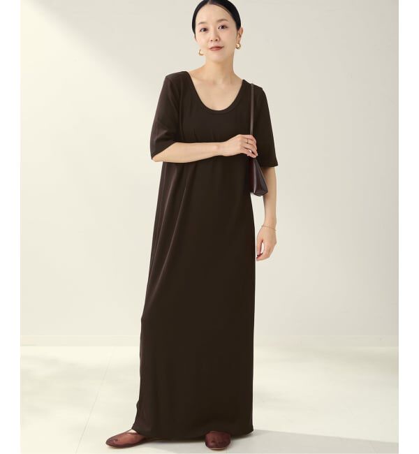 Plage ハーフスリーブワンピース WEB限定追加》Rib ハーフスリーブ ワンピース 2（ワンピース