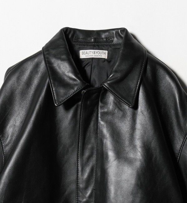 UNITED ARROWS BEAUTY&YOUTH レザー ジャケット M シープ レザー A-2 ジャケット（BEAUTY&YOUTH UNITED ARROWS