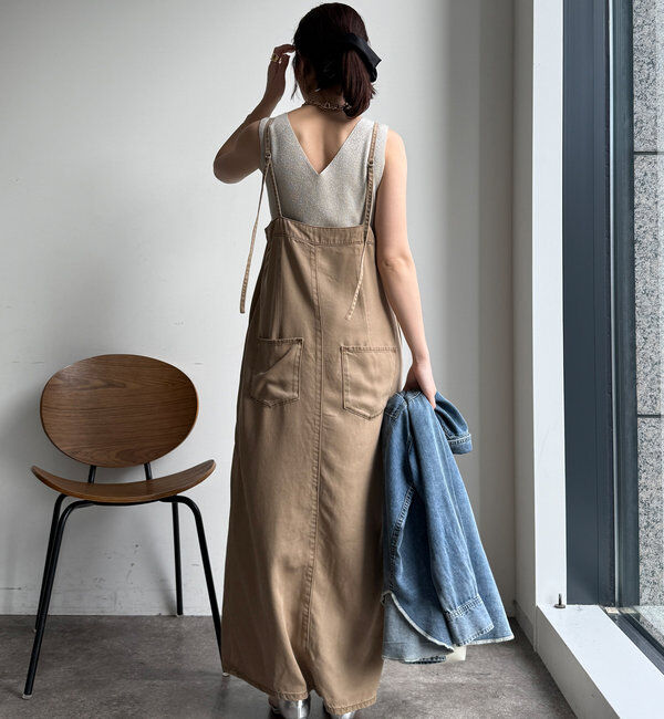 ♡ DouDou リヨセルデニムジャンスカ　美品♡ DouDou ワンピース リヨセルデニムジャンスカ : ZOZOTOWN Yahoo