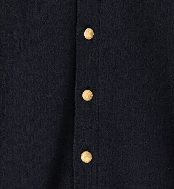 CABaNコットンカシミヤ レースコンビポケットカーディガン ネイビー コットンカシミヤ レースコンビポケットカーディガン | CABaN