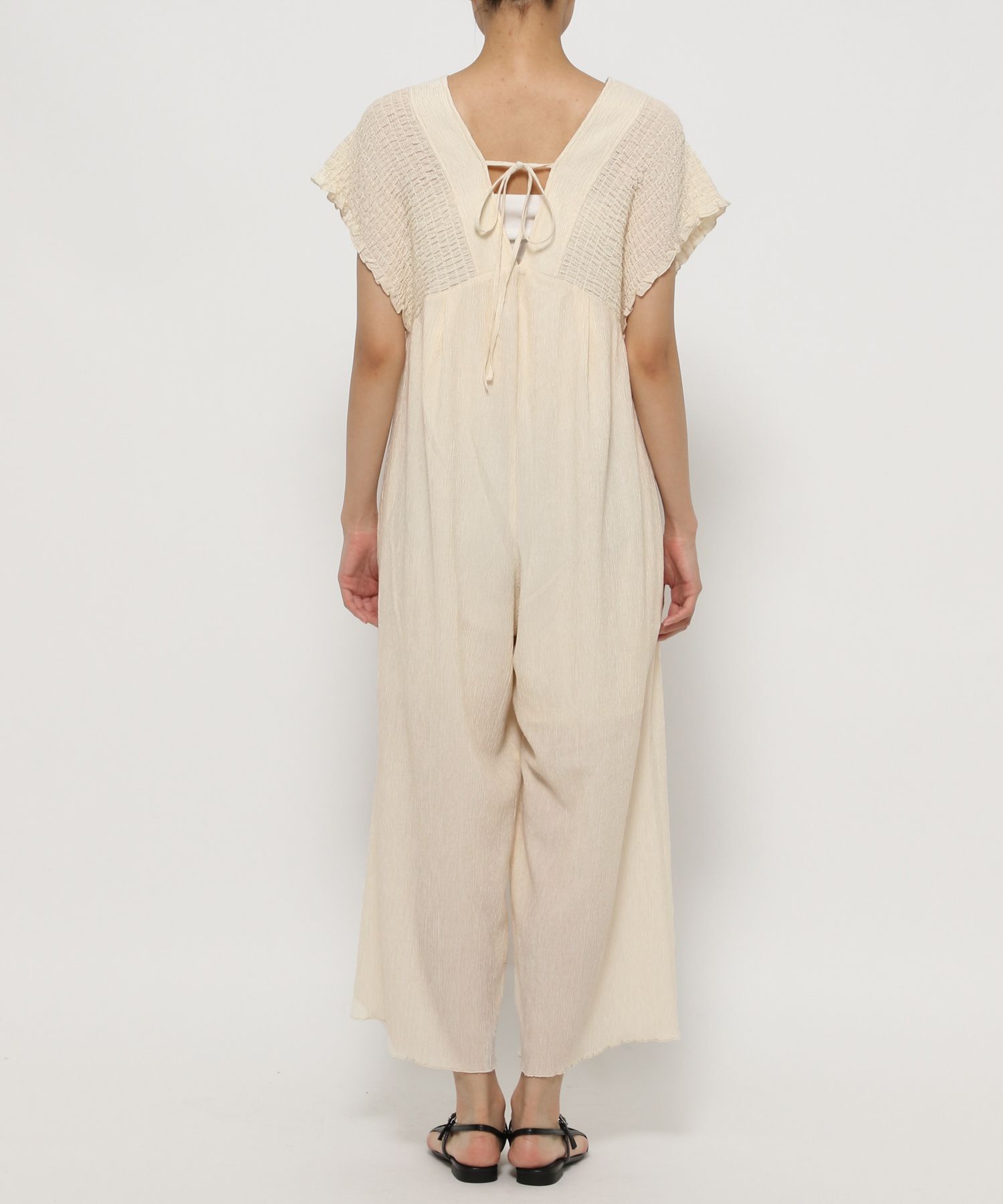 新品　LOWRYS FARM　ヨウリュウシャーリングサロペット　ブラウン　L 店頭でもWEBでも大人気の #ヨウリュウシャーリングサロペット_lf