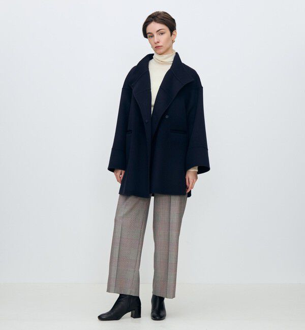 ♡ダブルフェイススタンドコート　今季♡ TOMORROWLAND｜スーパーダブルフェイス スタンドカラーコート