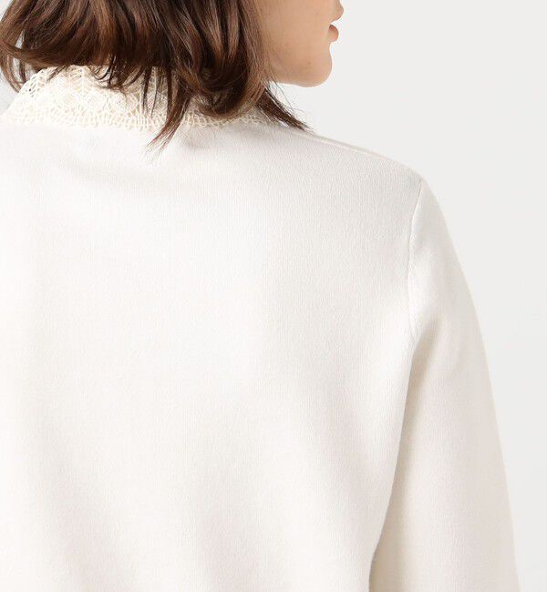 caban コットンカシミアレースコンビポケットカーディガン コットンカシミヤ レースコンビポケットカーディガン（CABaN