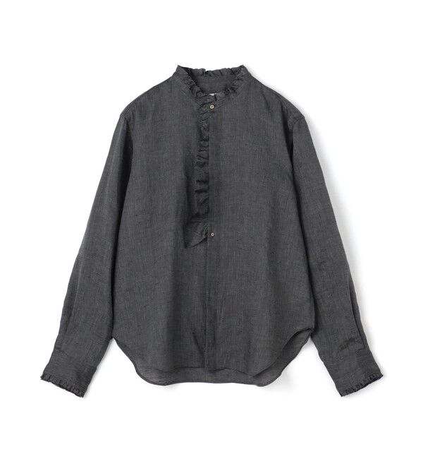 トゥモローランド GALERIEVIE リネン100 % ポプリン フリルシャツ トゥモローランド GALERIEVIE リネン100 % ポプリン フリル