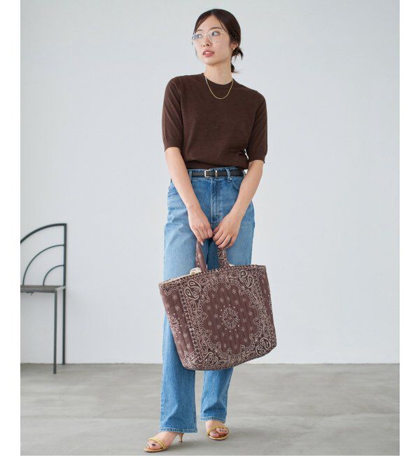 新品MALUS/マリュス BANDANA QUILTING BIG BAGトート MALUS/マリュス BANDANA QUILTING BIG BAG トートバッグ（IENA