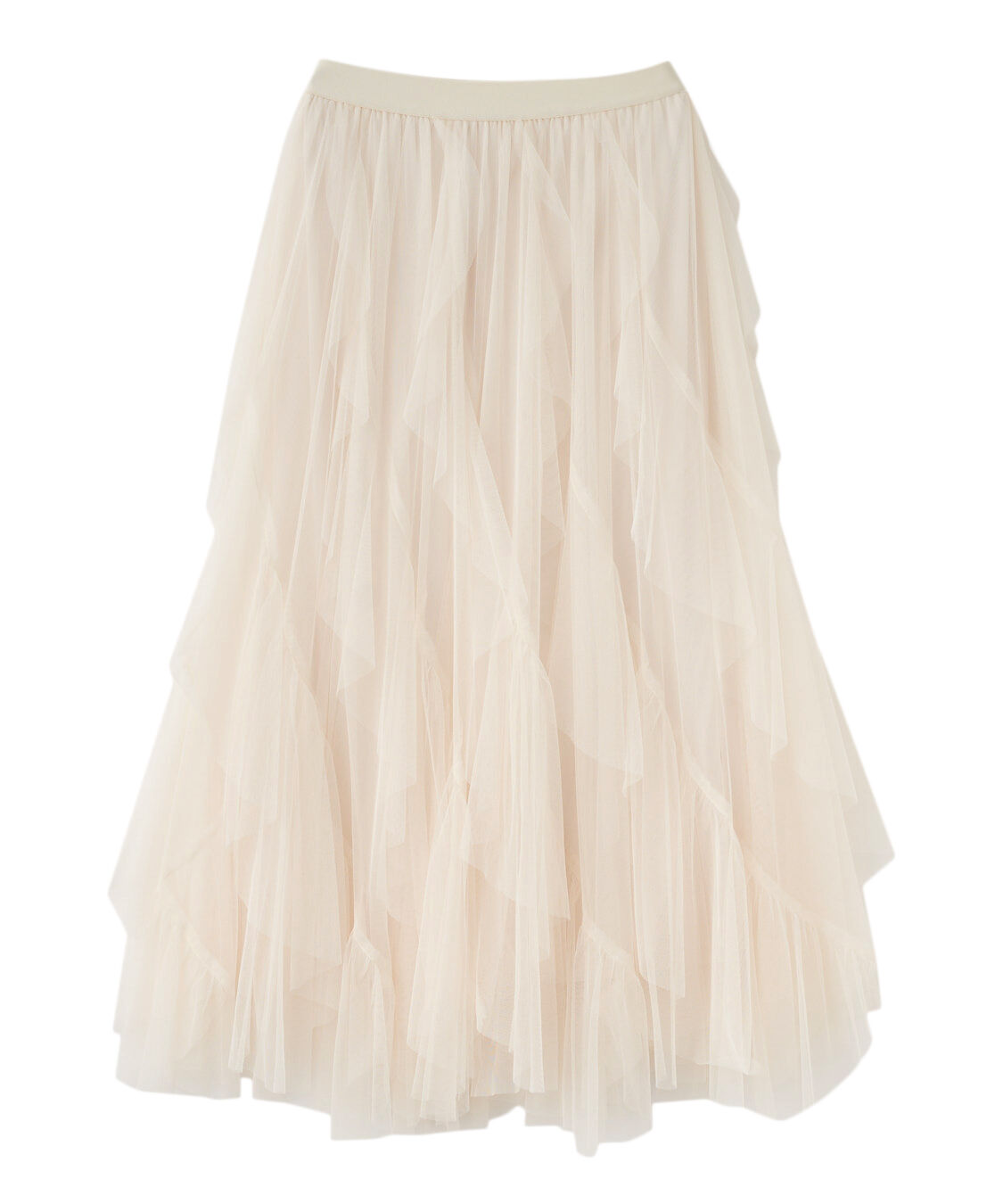 チュールエスカルゴフリルフレアスカート（COCO DEAL）｜ルミネ