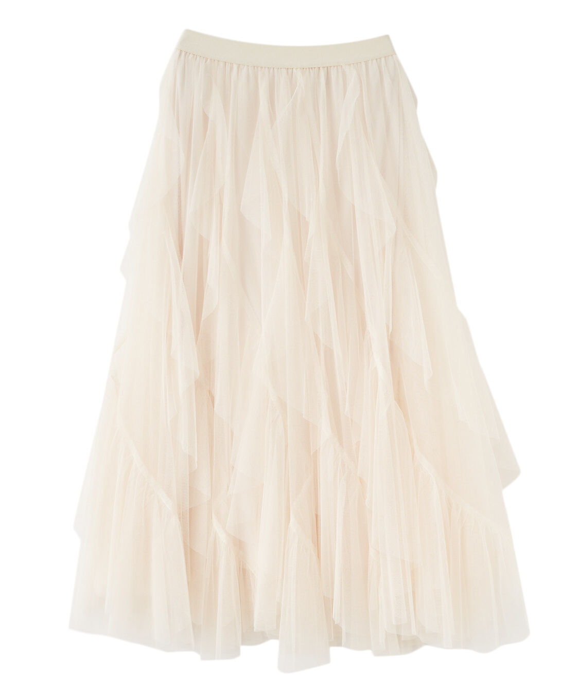 チュールエスカルゴフリルフレアスカート（COCO DEAL）｜ルミネ