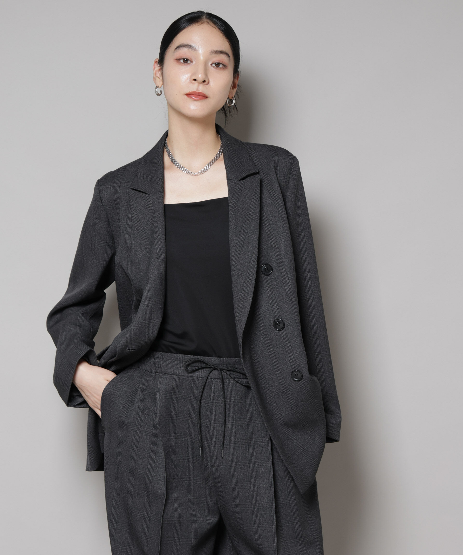 美品】グリーンレーベルリラクシング ノーラペルコート オフホワイト