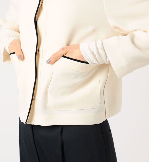 Ballsey ニットコンビツイード クルーネックジャケット36（9号