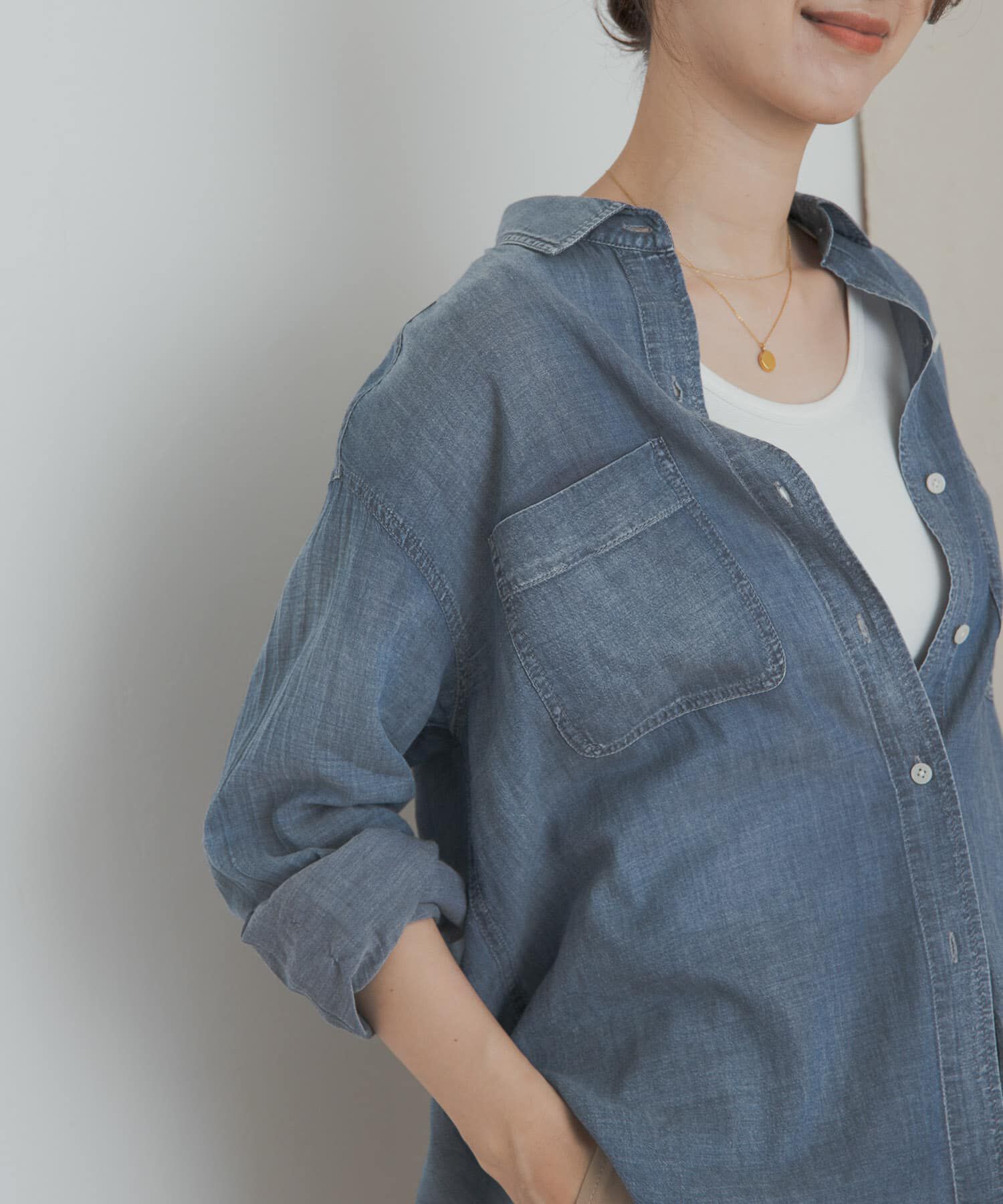 シアーデニムシャツ（URBAN RESEARCH DOORS）｜ルミネの