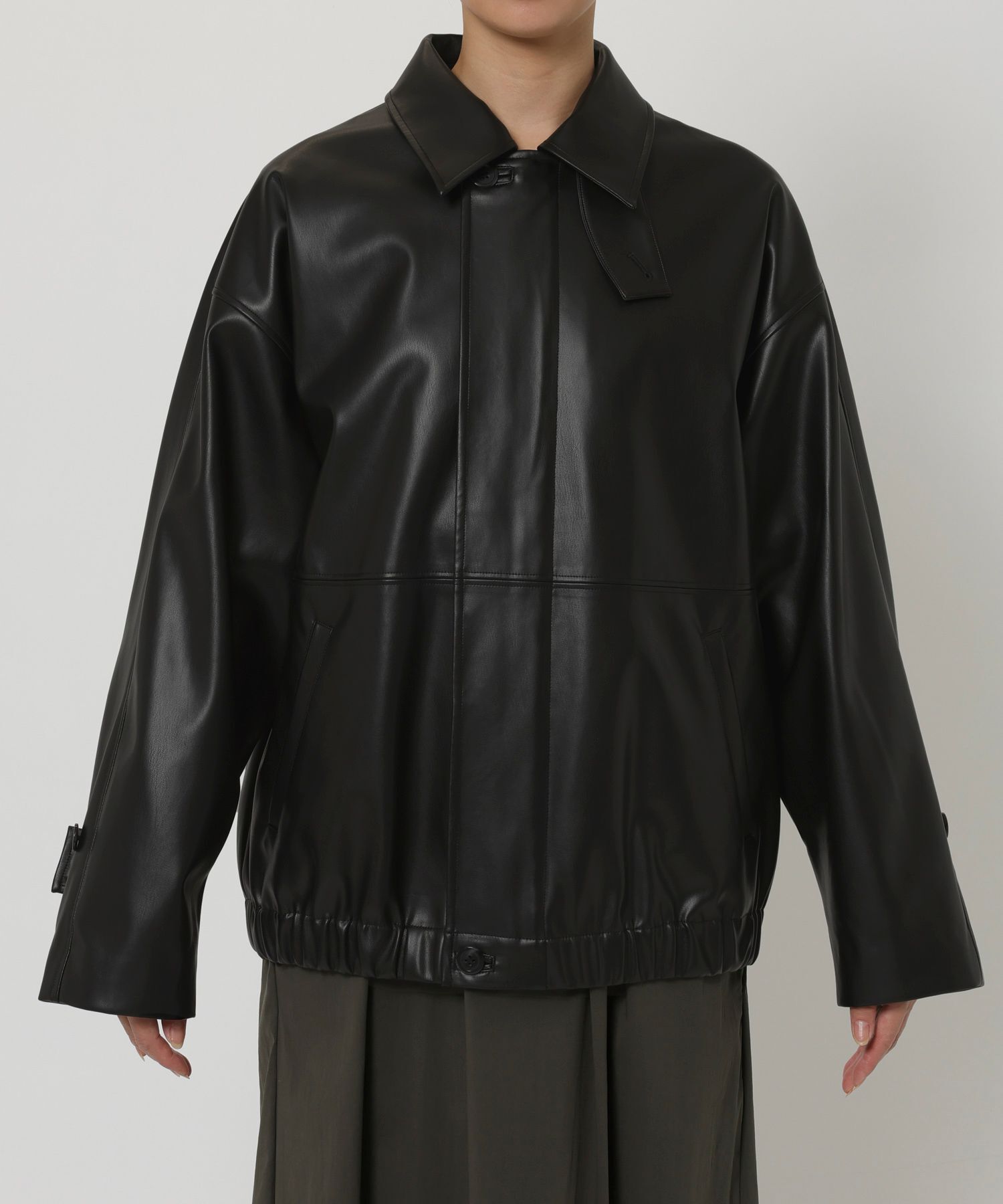 ね*る様 バビロン　フェイクレザーカバーオール BABYLONE カバーオール フェイクレザーカバーオール レディース