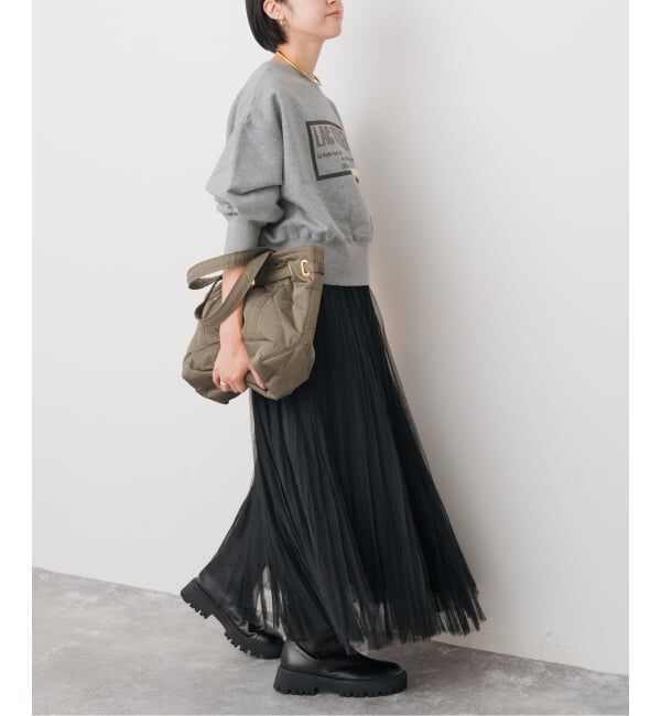 Spick and Span ランダムチュールプリーツスカート Spick＆Span スカート ランダムチュールプリーツスカート