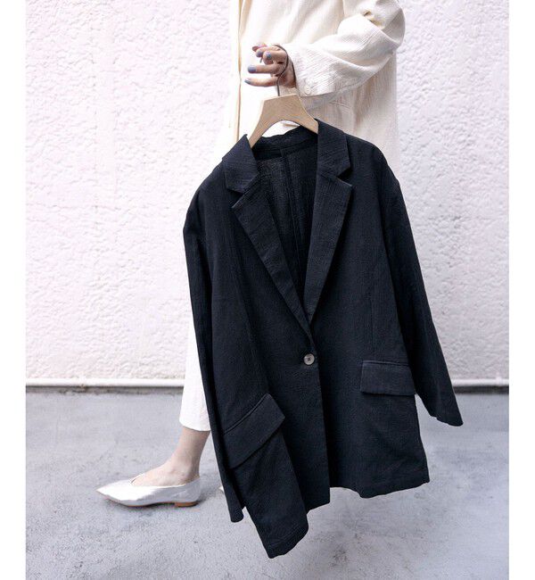 オーガニックコットンダブルガーゼジャケット［洗える］（SALON adam