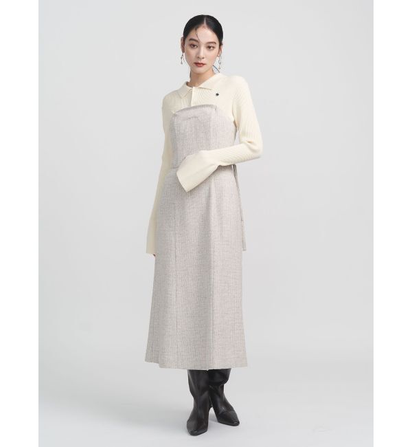 POLO BCSコラボ】カラーネックニットドッキングワンピース（LAGUNAMOON