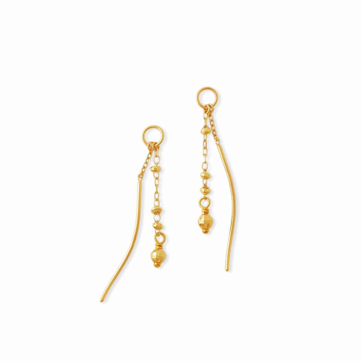 K10トパーズ／アイオライトピアスチャーム（agete）｜ルミネの