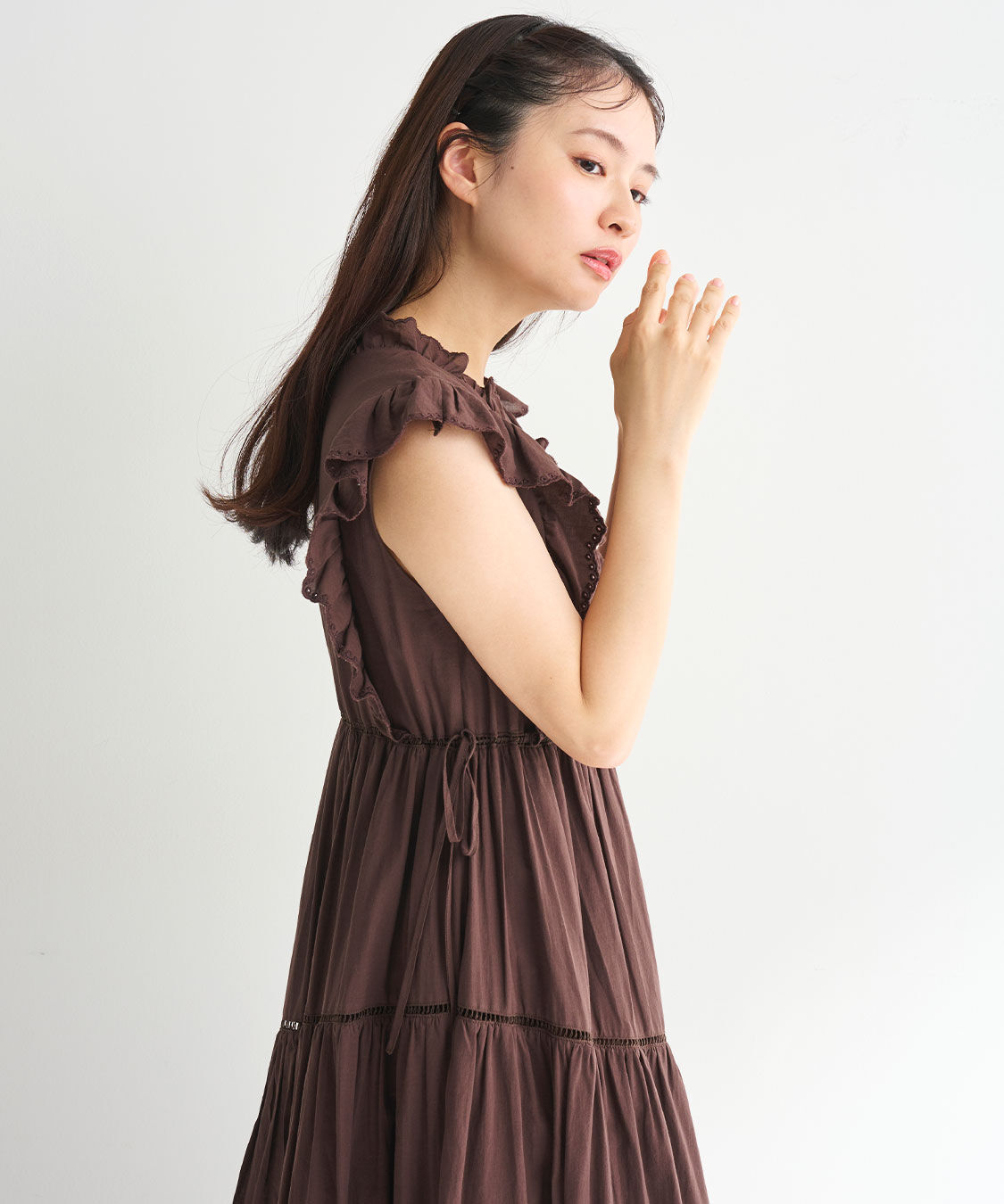 エンブロイダリーフリルティアードワンピース（COCO DEAL）｜ルミネの