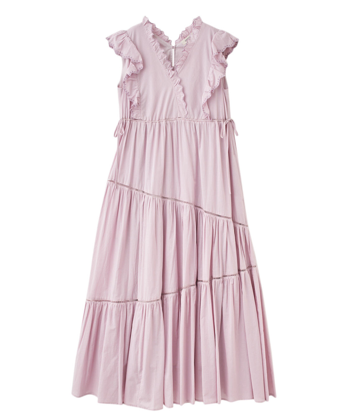 COCO DEAL エンブロイダリーフリルティアードワンピース オフ 2サイズ COCO DEAL エンブロイダリーフリルティアードワンピース オフ 2