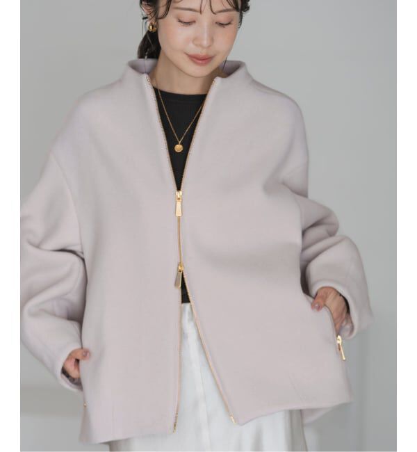 本日セール【美品】ノーブル*ジップコート40 MTRレイズドネックジップコート（NOBLE）｜ルミネのファッション通販