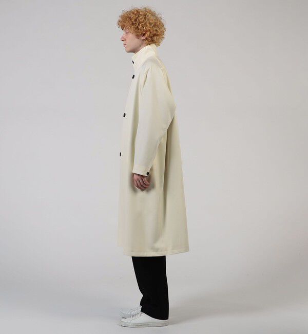 ウールギャバジン スタンドカラーコート（CABaN）｜ルミネの