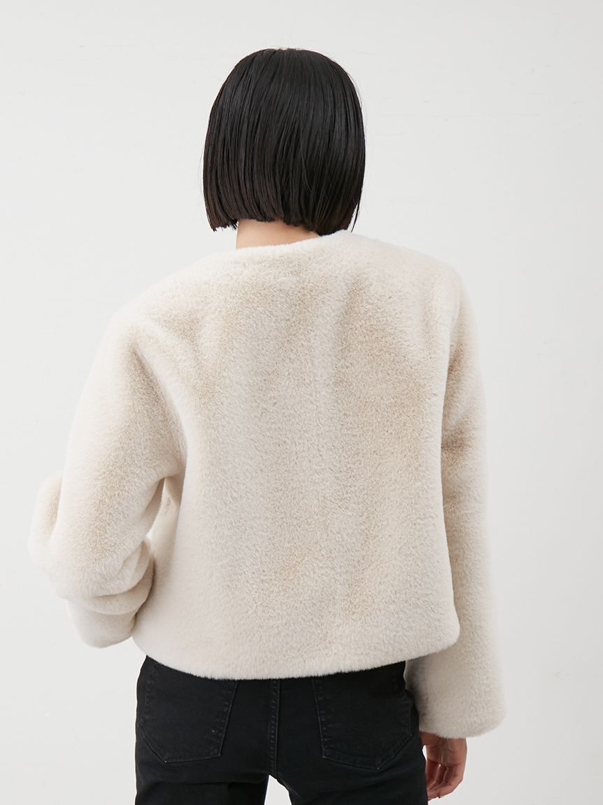 新品Mila Owen 金釦クロップドファージャケット 金釦クロップドファージャケット(ジャケット)｜アウター｜Mila Owen