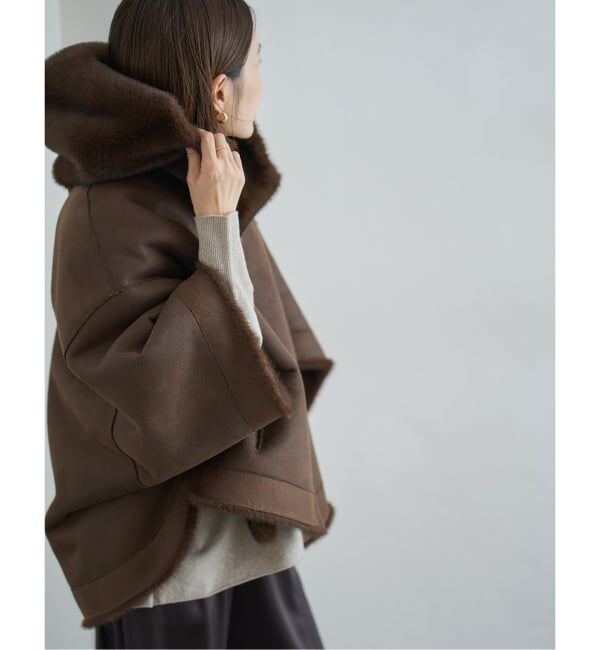 LOU ANDREA/ルーアンドレア ECO FUR BZ エコファーブルゾン（IENA