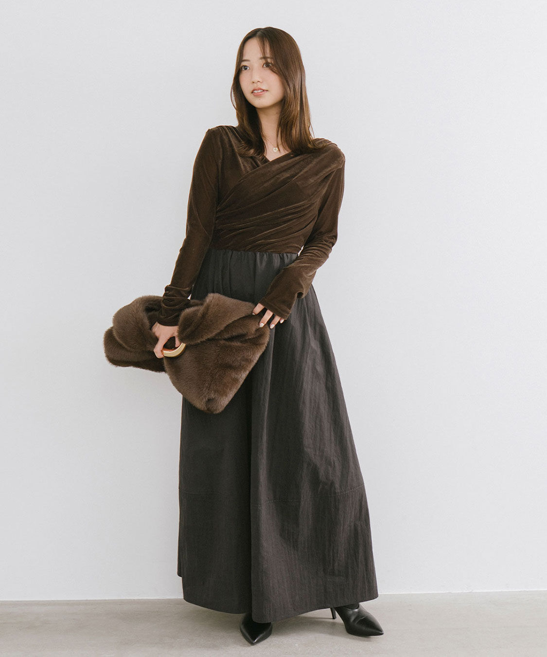 ベロアドッキングワンピース（COCO DEAL）｜ルミネのファッション通販