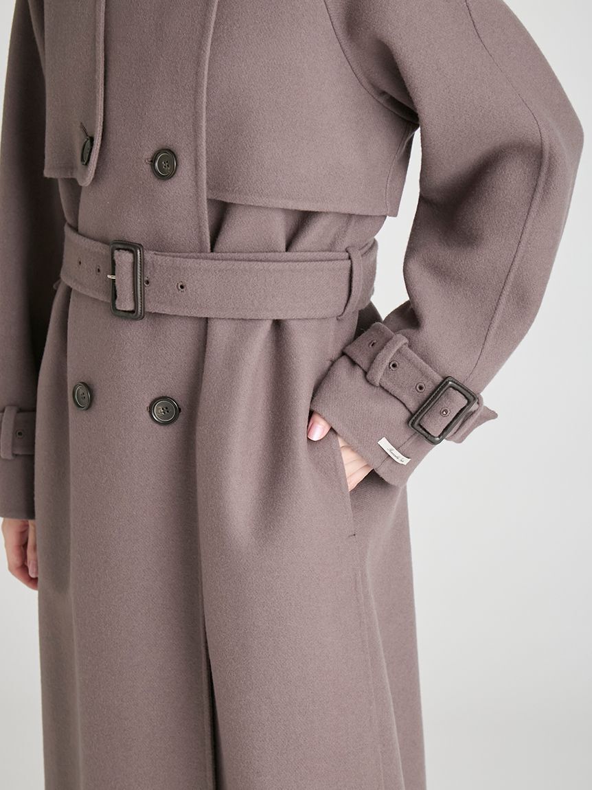 ウール混ロングトレンチコート（CELFORD）｜ルミネのファッション通販