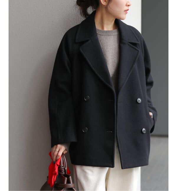 WEB限定》［25AW新作］尾州ウールショートPコート（JOURNAL STANDARD