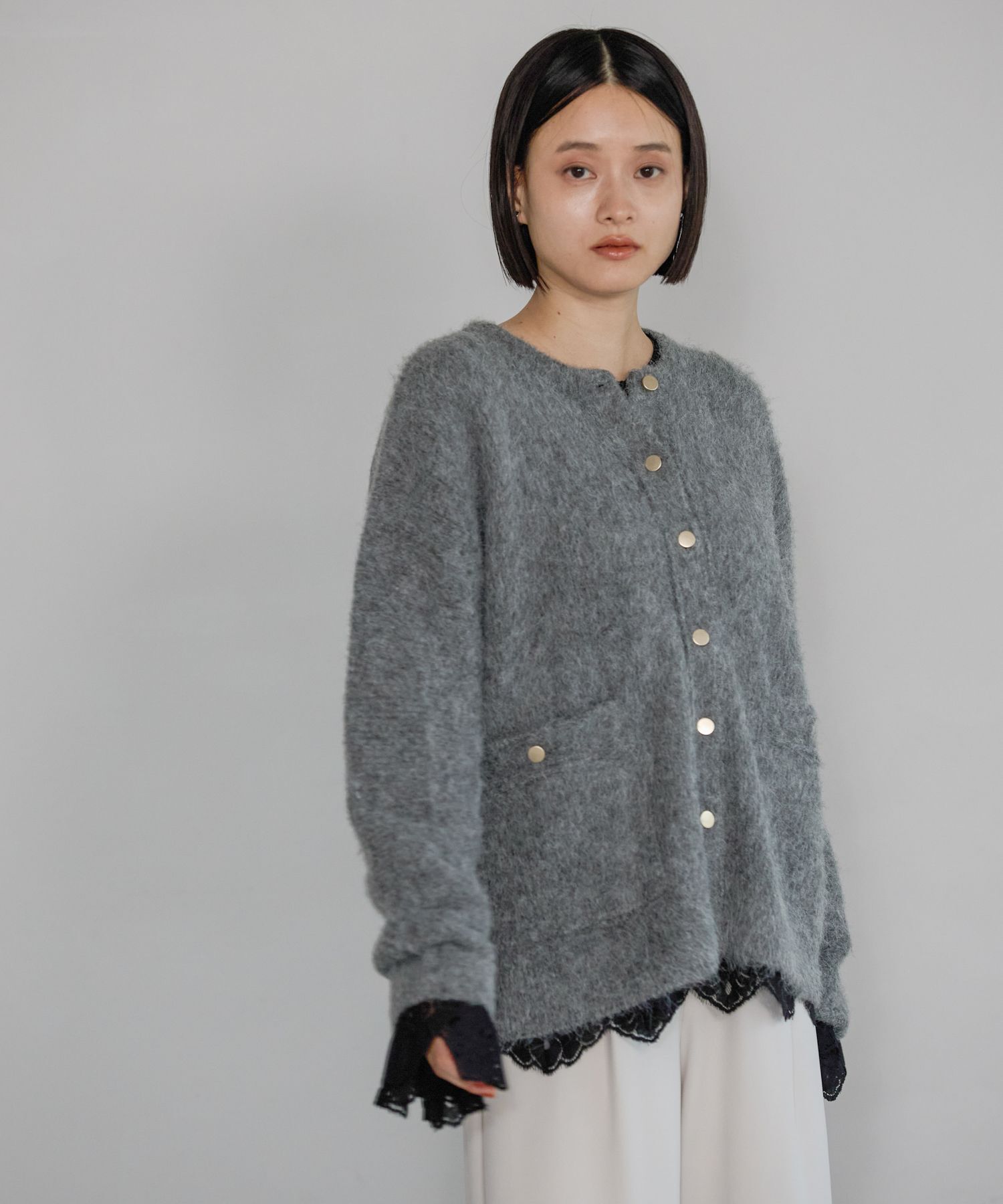 apart by スーパー100 2WAYコートグレーアパートバイ ブラック