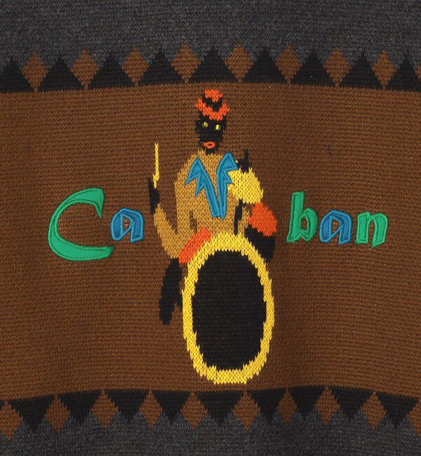 新品 CABaN コットンカシミヤジャカード ジャズバンド カーディガン 新品 CABaN コットンカシミヤジャカード ジャズバンド カーディガン