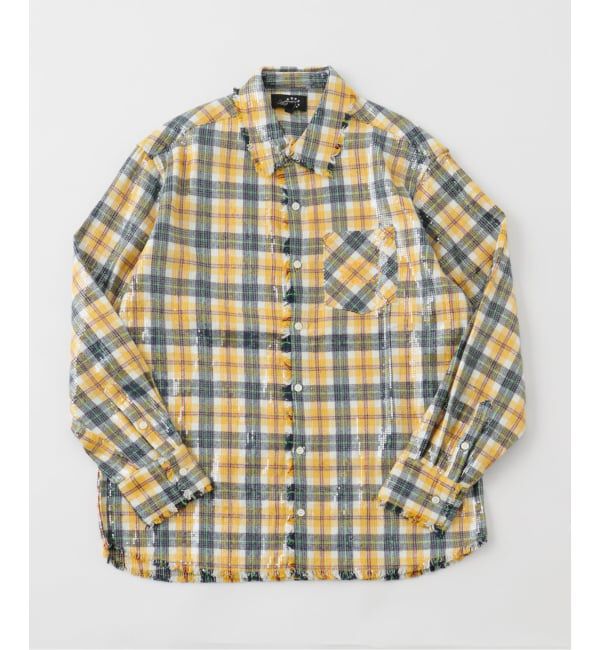 トップス AFB SPANGLE SS SHIRTS トップス AFB SPANGLE SS SHIRTS AFB シャツ SPANGLE SS SHIRTS メンズ