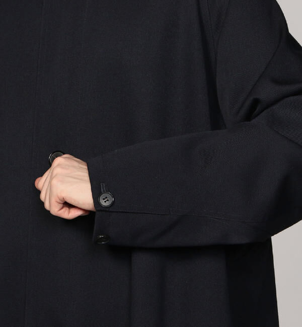 CABaN ウールコート M ブラック キャバン CABaN CABaN ウールギャバジン スタンドカラーコート （17