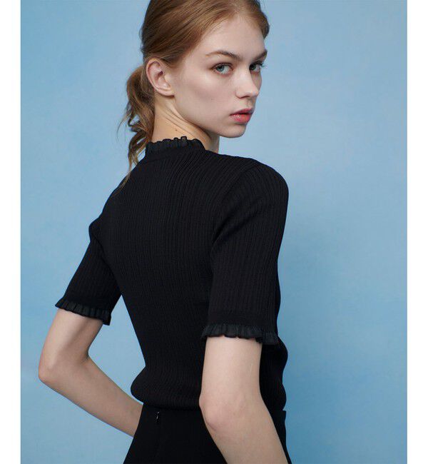 【LOULOU WILLOUGHBY】ハーフチューブラーリブニット LOULOU WILLOUGHBY】ハーフチューブラーリブニット（LOULOU WILLOUGHBY