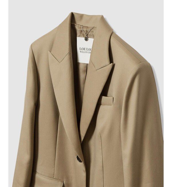LOULOU WILLOUGHBY】ビスコースツイルチェスターコート（LOULOU