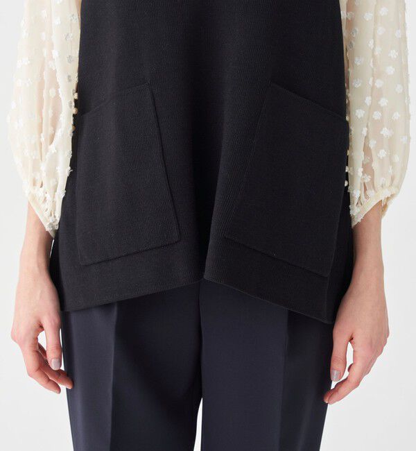 TOMORROWLAND Ballsey パールコンビ Vネックベスト セール】 パールコンビ Vネックベスト （ベスト）｜TOMORROWLAND