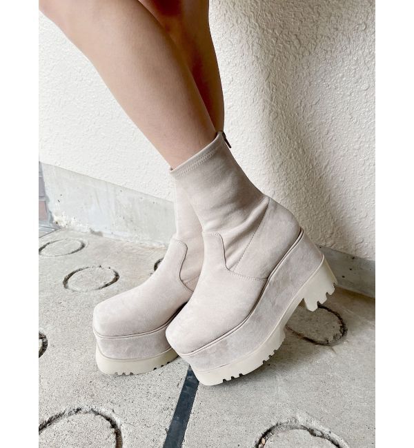 プラットフォームスエードブーツ（MURUA）｜ルミネのファッション通販