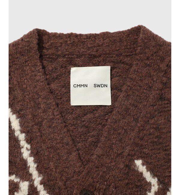 CMMN SWDN/コモン スウェーデン】Rug artwork Cardigan（ADAM ET ROPE