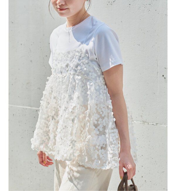 【新品未使用、タグ付き、25ss】IENAフラワーエンブロイダリー キャミソール フラワーエンブロイダリー キャミソール（IENA）｜ルミネの