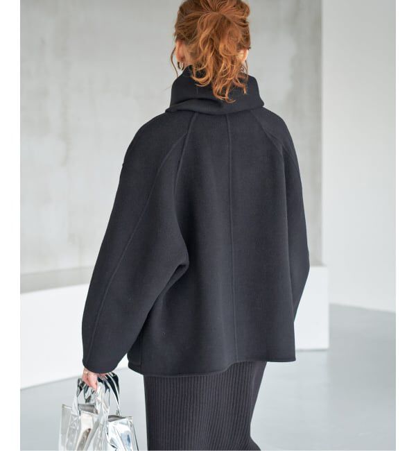 Spick&Span ビーバーストール付きショートコート　38 ブラック 追加》ビーバーストール付きセットコート（Spick and Span）｜ルミネの