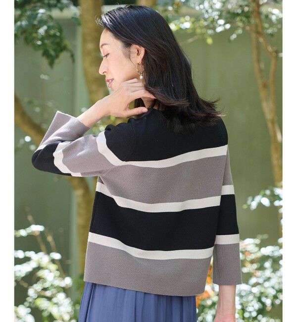 自由区　ウールミラノボーダー ニット 自由区 ニット セーター ウールミラノボーダー レディース : ZOZOTOWN
