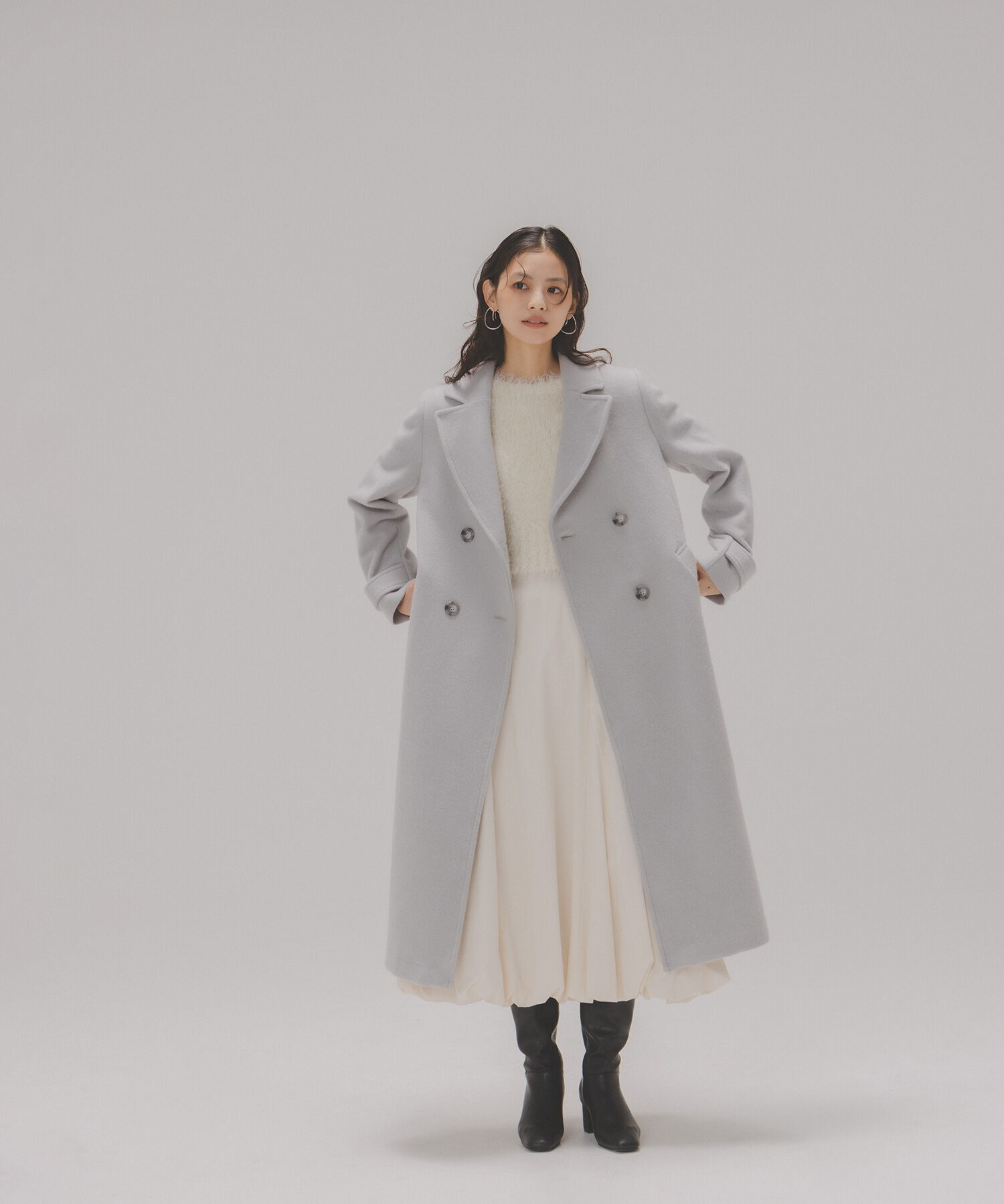 ビッグカラーダブルチェスターコート｜ルミネのファッション通販