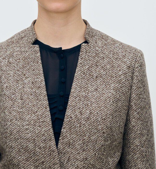 スライバーダイヤゴナル キザミカラージャケット（TOMORROWLAND