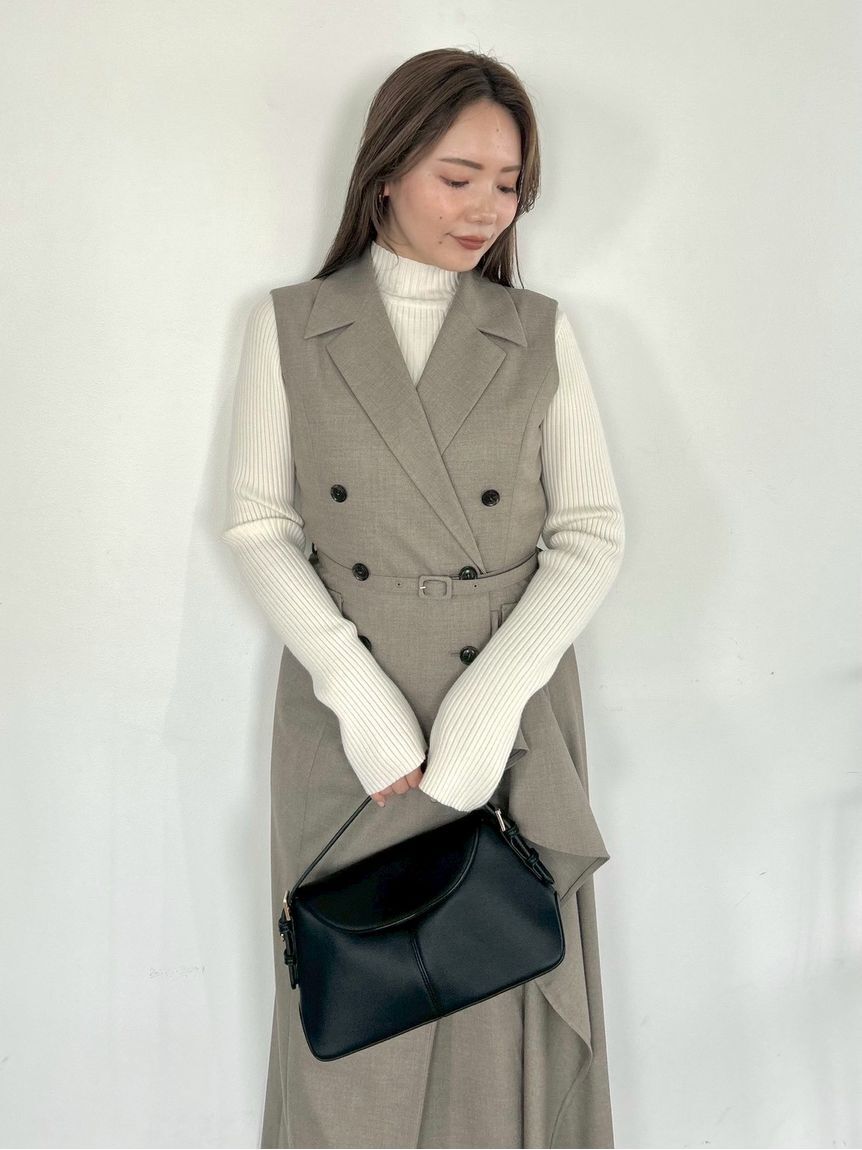 ダブルブレストアシメデザインワンピース（FRAY I.D）｜ルミネの