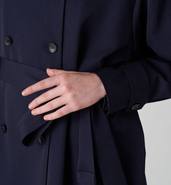 カバートクロス スタンドカラーコート（TOMORROWLAND collection