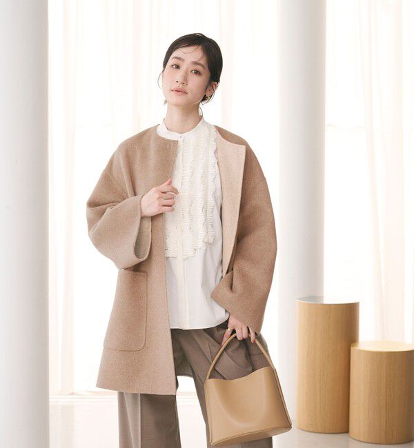 united arrows バイカラー　リバー　ミドルコート　36 バイカラー リバー ミドルコート（UNITED ARROWS）｜ルミネの