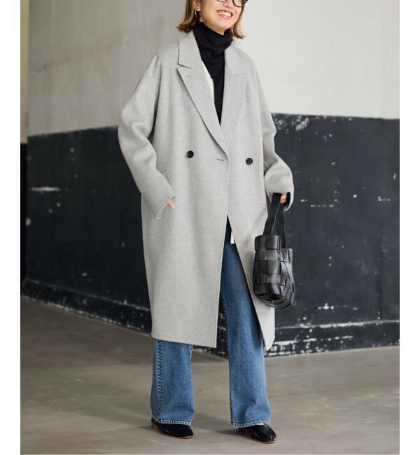 希少 dead stock!50sドイツ グレーデニムダブルブレストワークコート 40s~50s Vintage French Work Linen Cotton Long Coat フレンチ リネン