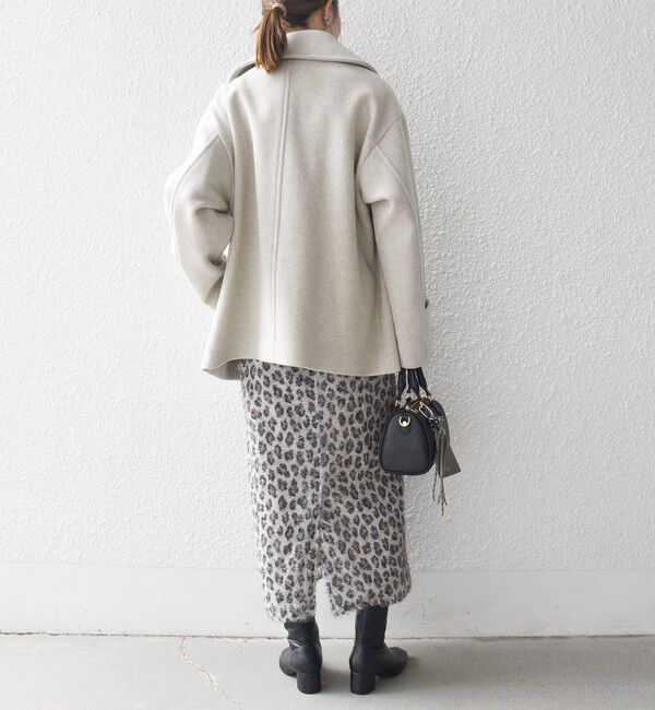 コート SHIPS any カシミヤ ミックス テーラード ショート Pコート SHIPS｜SHIPS any: カシミヤ ミックス テーラード ショート Pコート