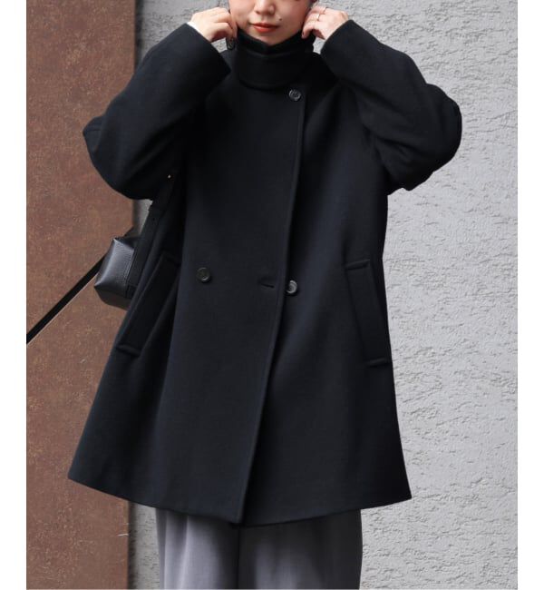 WEB限定追加2》尾州ウールモッサWブレストハーフコート（JOURNAL