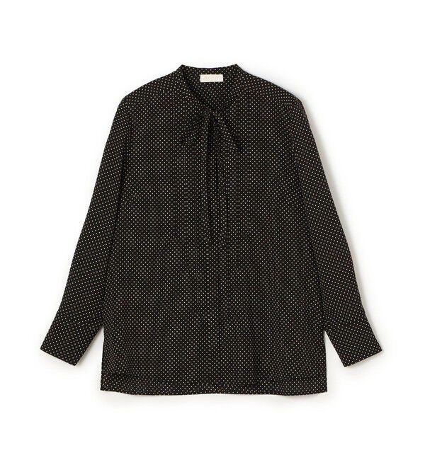 ミニドットプリント スリムボウタイブラウス（Ballsey）｜ルミネの